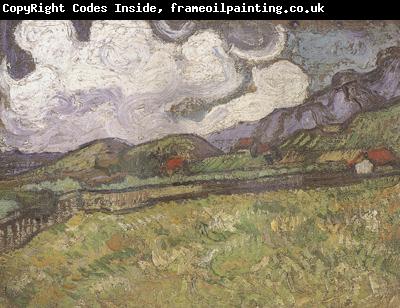 Vincent Van Gogh Wheat Field behind Saint-Paul Hospital (nn04)